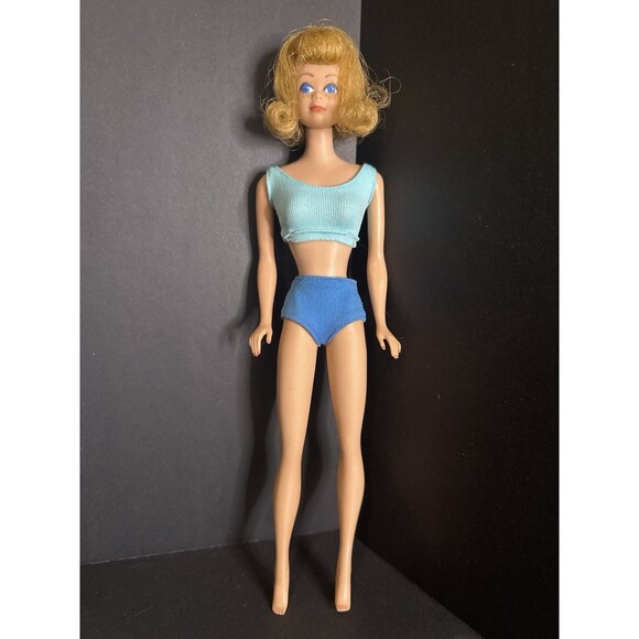 Vintage 1963 Midge Barbie Doll #860-Original Outfit-Blonde-Japan Foot Stamp - Picture 1 of 6